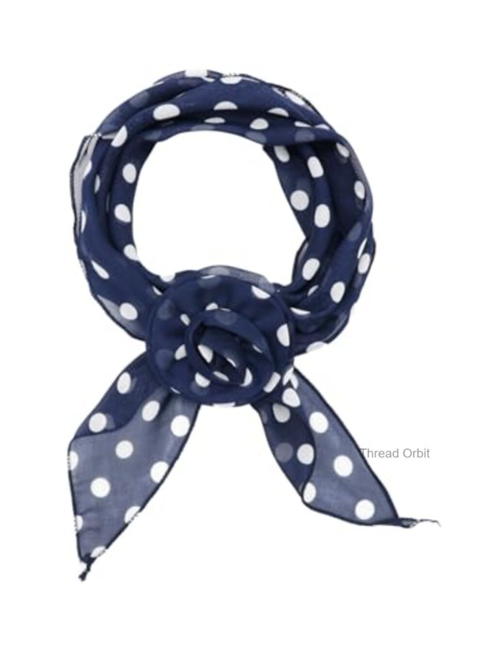 Women's Long Soft Polyester Neck Scarf with Removable Flower